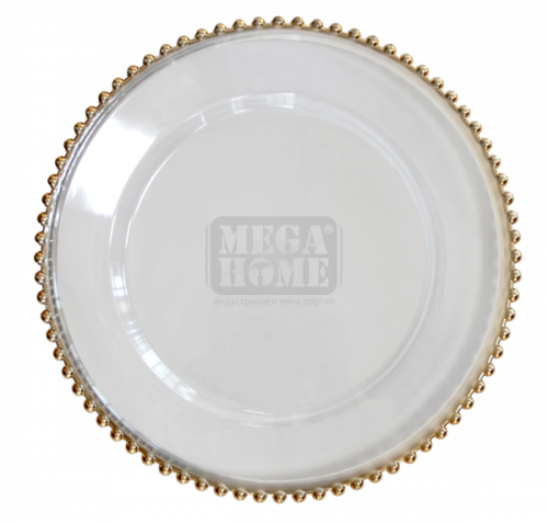 Подложна чиния със златен кант HORECANO WICKED 32 см.