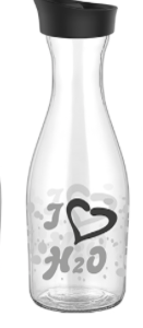 Стъклена гарафа с декорация ODESA 1000cc Стъклена гарафа с декорация ODESA 1000cc