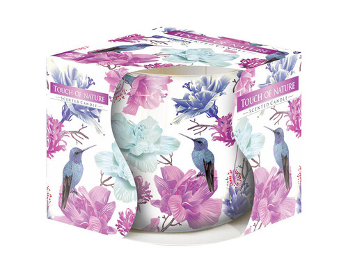 Ароматизирана свещ в украсена чаша зима ø8 x 7 cm