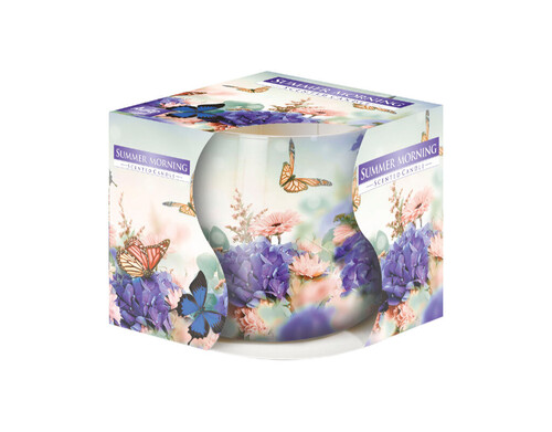 Ароматизирана свещ в украсена чаша зима ø8 x 7 cm