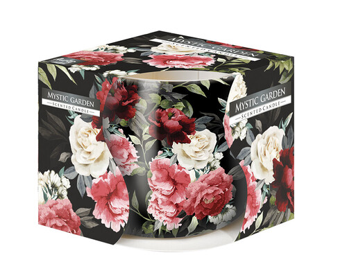 Ароматизирана свещ в украсена чаша зима ø8 x 7 cm