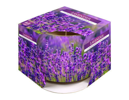 Ароматизирана свещ в украсена чаша зима ø8 x 7 cm