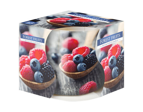 Ароматизирана свещ в украсена чаша зима ø8 x 7 cm