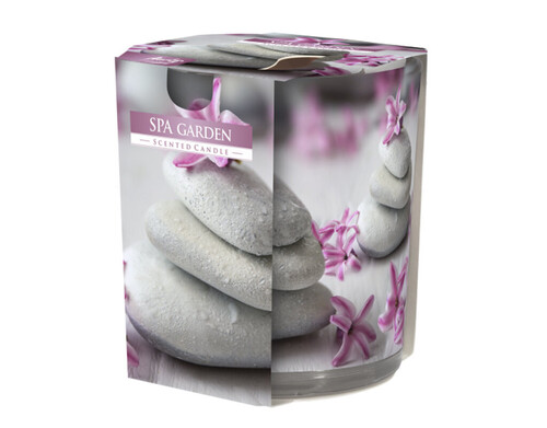 Ароматизирана свещ в украсена чаша, ø7.8 x 7.2 cm