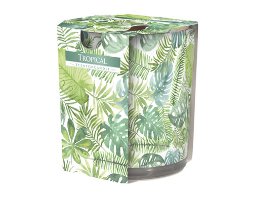 Ароматизирана свещ в украсена чаша, ø7.8 x 7.2 cm