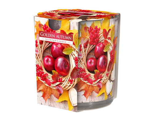 Ароматизирана свещ в украсена чаша, ø7.8 x 7.2 cm