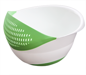 Бяла купа със силиконова цедка GONDOL Бяла купа със силиконова цедка GONDOL
