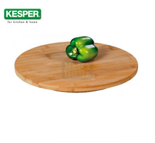 Въртяща се кръгла дъска за сервиране от бамбук Kesper 35 см