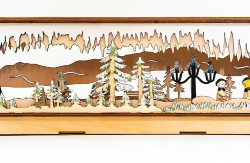 Коледна LED декорация Зимна нощ