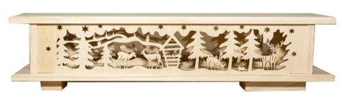 LED Светеща дървена коледна украса