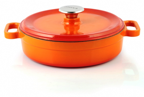 Плитка чугунена тенджера SILVER 24-28 см.