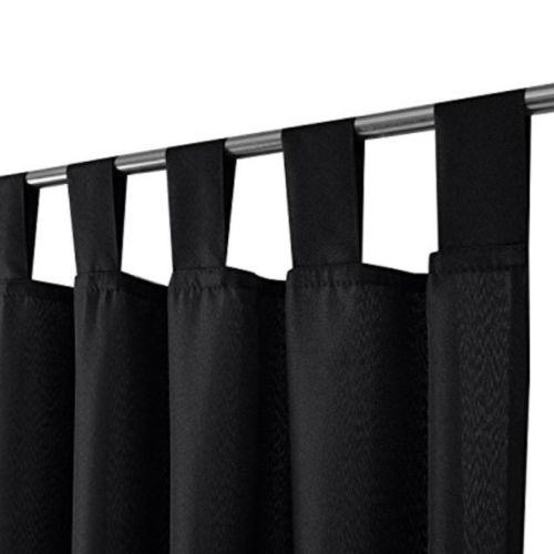 Луксозно перде с лек затъмняващ ефект с ленти 140х175см