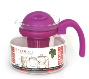 Стъклена кана за микроволнова с филтър 1 л.