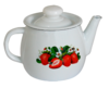 Емайлиран чайник КЛУБНИКА 1 л.-megahome.bg