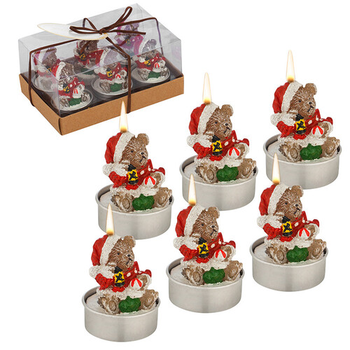 Коледни свещи мечета 6 бр MH125