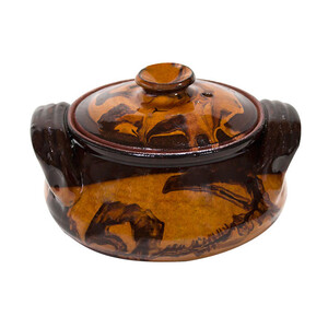 Керамично гювече в кафяв цвят Керамично гювече в кафяв цвят