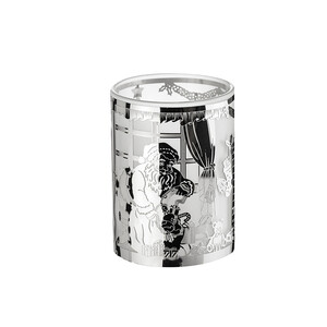 Коледен свещник стъкло дядо коледа SS009S