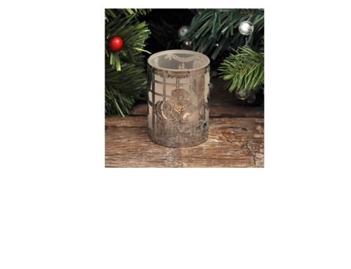 Коледен свещник стъкло дядо коледа SS009S