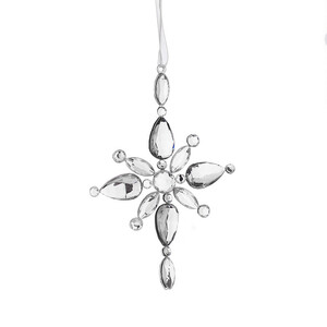 Висулка снежинка сребро AL011