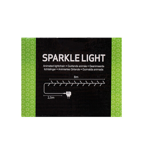 Коледно осветление 8 м 120 мигащи диода топла светлина LC19