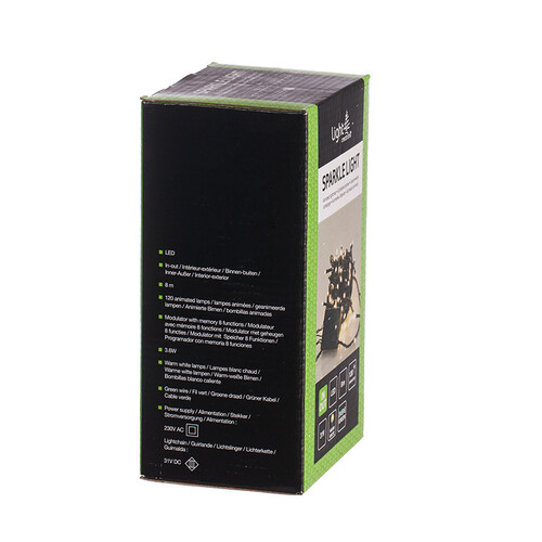 Коледно осветление 8 м 120 мигащи диода топла светлина LC19