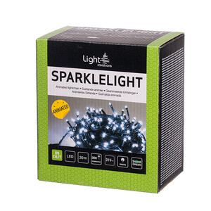 Коледно осветление 20 м 300 мигащи диода студена светлина LC20 Коледно осветление 20 м 300 мигащи диода студена светлина LC20