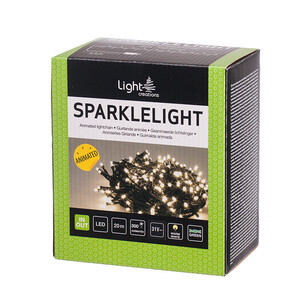 Коледно осветление 20 м 300 мигащи диода топла светлина LC21