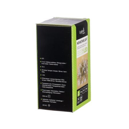 Коледно осветление 10 м 40 мигащи диода студена светлина LC24