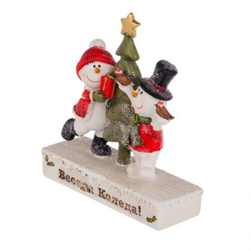 Фигурка Снежни човечета с елхичка KN020