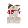Фигурка Снежни човечета с надпис  Весела Коледа KN021-megahome.bg