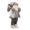 Фигурка бял Дядо Коледа със ски и чувал CK96-megahome.bg