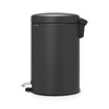 Кош за смет с педал Brabantia NewIcon Mineral Infinite Grey 12 л-megahome.bg