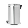 Кош за смет с педал Brabantia NewIcon Matt Steel Fingerpri 20 л.-megahome.bg