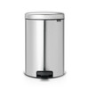 Кош за смет с педал Brabantia NewIcon Matt Steel Fingerpri 20 л.-megahome.bg
