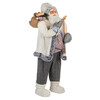 Фигурка бял Дядо Коледа със ски и чувал с подаръци CK98-megahome.bg