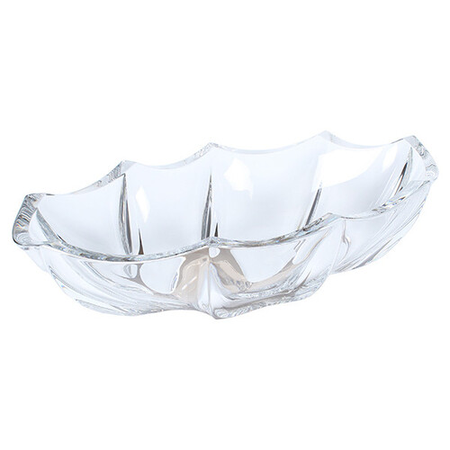 Кристална купа Bohemia Crack Gold 39 см.