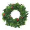 Коледен венец с шишарки и боровинки HX32 D50-megahome.bg