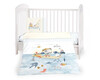 Бебешки спален комплект 5 части The Fish Panda Kikka Boo-megahome.bg
