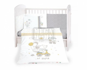Бебешки спален комплект 6 части 70/140 Joyful Mice Kikka Boo Бебешки спален комплект 6 части 70/140 Joyful Mice Kikka Boo