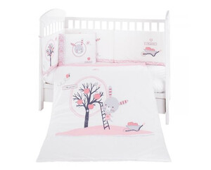 Бебешки спален комплект 6 части 70/140 Pink Bunny Kikka Boo Бебешки спален комплект 6 части 70/140 Pink Bunny Kikka Boo