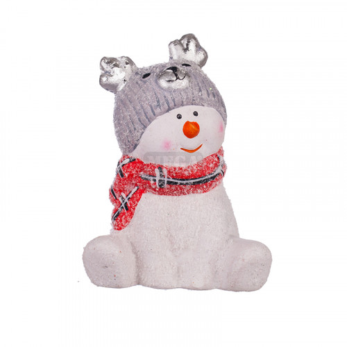 Коледно снежно човече с шапка BCH-002