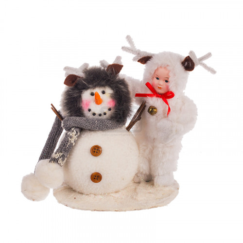 Коледен снежен човек с дете CK36