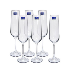 Чаши за шампанско Bohemia Tori Titanium 210 мл