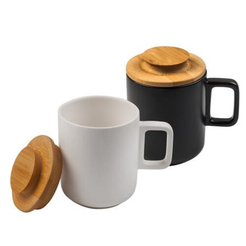 Комплект от 2 чаши с дървени капачета 910104