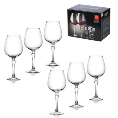 Комплект 6 чаши за вино Glamour 621602