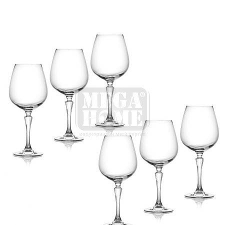 Комплект 6 чаши за вино Glamour 621602