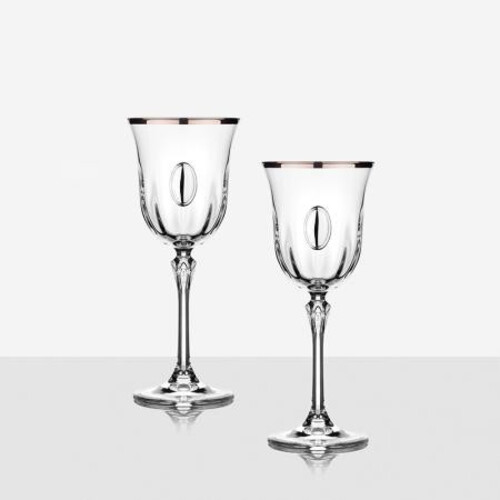 Чаши за бяло вино с плочка Ludovica VMP0101