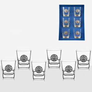 Сет от 6 чаши за уиски Розета от Плиска DG013 Сет от 6 чаши за уиски Розета от Плиска DG013