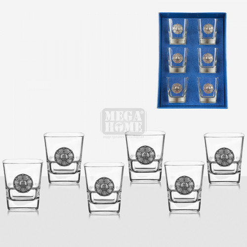 Сет от 6 чаши за уиски Розета от Плиска DG013