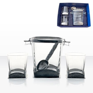 Комплект ледиера и 2 чаши за уиски AWS115 Комплект ледиера и 2 чаши за уиски AWS115